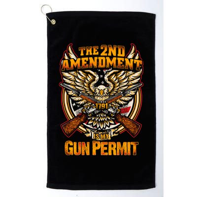 2nd Amendment Is My Gun Permit Golf Towel