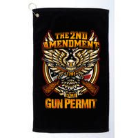 2nd Amendment Is My Gun Permit Golf Towel