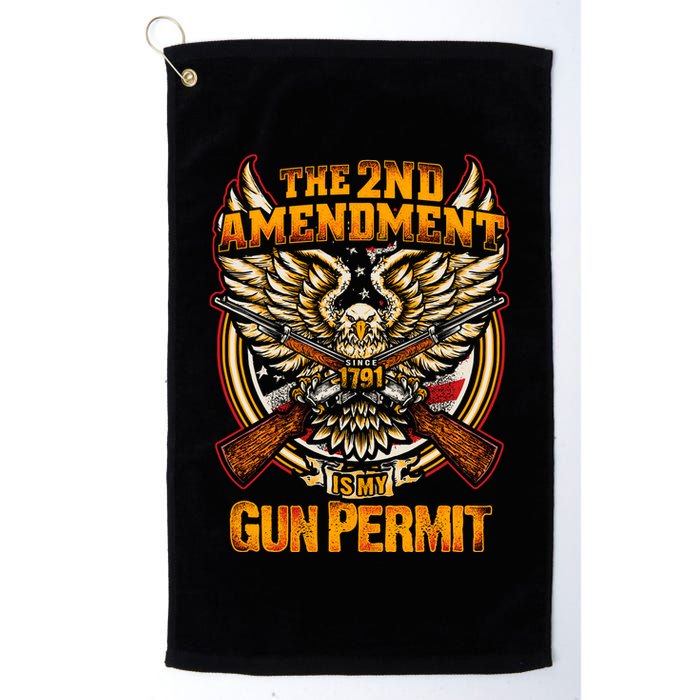 2nd Amendment Is My Gun Permit Golf Towel