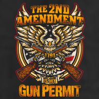 2nd Amendment Is My Gun Permit Golf Towel