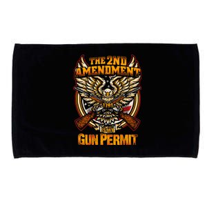 2nd Amendment Is My Gun Permit Microfiber Hand Towel