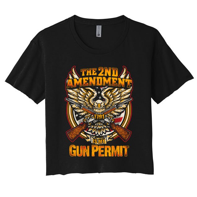 2nd Amendment Is My Gun Permit Crop Top
