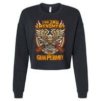2nd Amendment Is My Gun Permit Cropped Pullover Crew