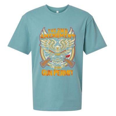 2nd Amendment Is My Gun Permit Sueded Cloud Jersey T-Shirt