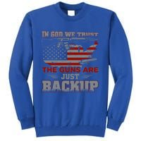 2nd Adt In God We Trust The Guns Are Backup Gift Tall Sweatshirt