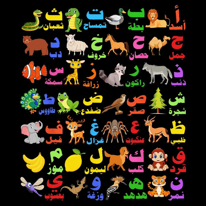 28 Arabic letters of the Arabic alphabet teacher Backpack