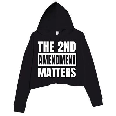 2nd Amendment Matters Crop Fleece Hoodie
