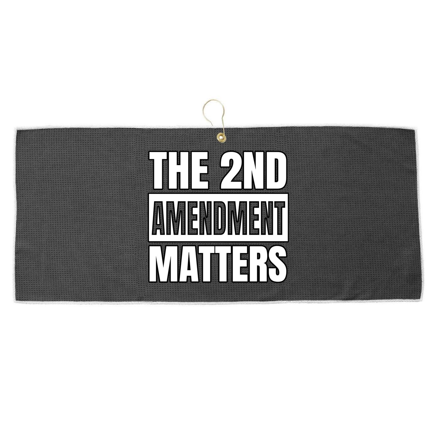 2nd Amendment Matters Large Microfiber Waffle Golf Towel