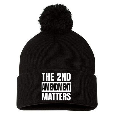 2nd Amendment Matters Pom Pom 12in Knit Beanie