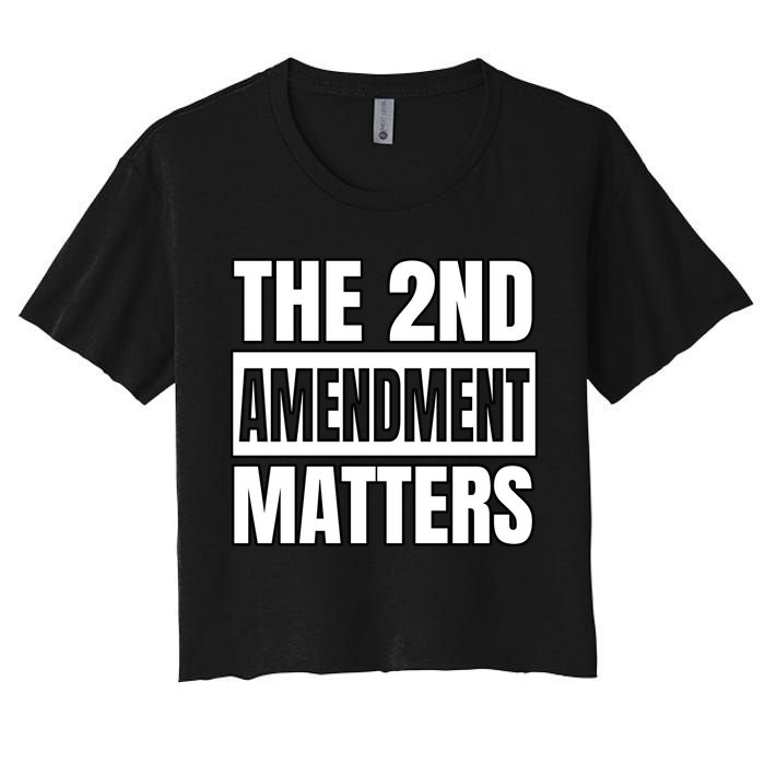 2nd Amendment Matters Women's Crop Top Tee
