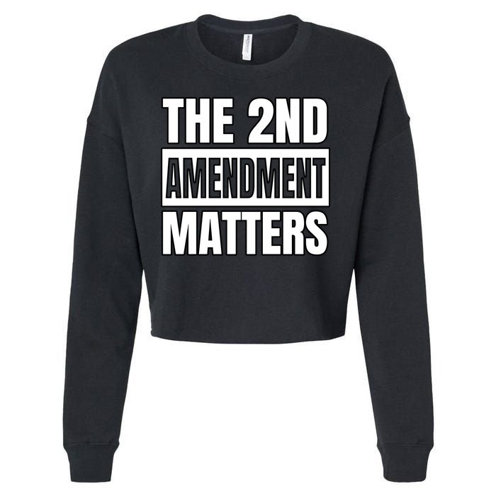 2nd Amendment Matters Cropped Pullover Crew