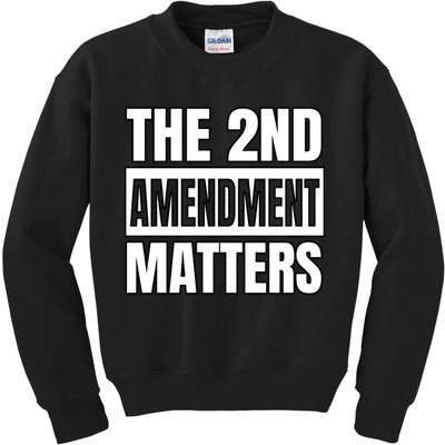 2nd Amendment Matters Kids Sweatshirt