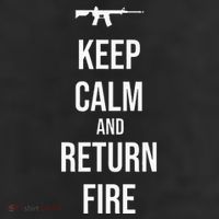 2nd Amendment Military Gun Keep Calm And Return Fire Knit Cap Winter Beanie