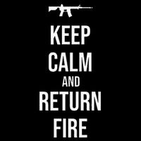 2nd Amendment Military Gun Keep Calm And Return Fire Mousepad