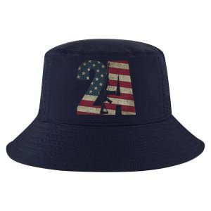 2nd Amendment Patriotic Gun Owner American Flag Rifle Cool Comfort Performance Bucket Hat