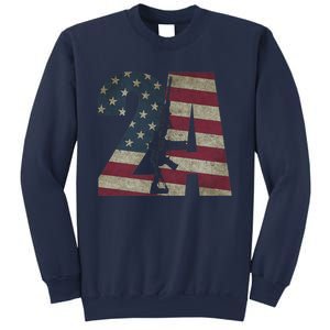 2nd Amendment Patriotic Gun Owner American Flag Rifle Sweatshirt