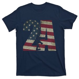 2nd Amendment Patriotic Gun Owner American Flag Rifle T-Shirt