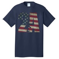 2nd Amendment Patriotic Gun Owner American Flag Rifle Tall T-Shirt