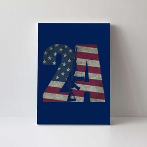 2nd Amendment Patriotic Gun Owner American Flag Rifle Canvas