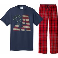 2nd Amendment Patriotic Gun Owner American Flag Rifle Pajama Set