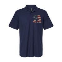 2nd Amendment Patriotic Gun Owner American Flag Rifle Softstyle Adult Sport Polo