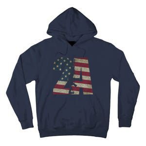 2nd Amendment Patriotic Gun Owner American Flag Rifle Tall Hoodie