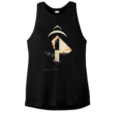 2001 A S.P.A.C.E O.D.Y.S.S.E.Y Monolith Ladies PosiCharge Tri-Blend Wicking Tank