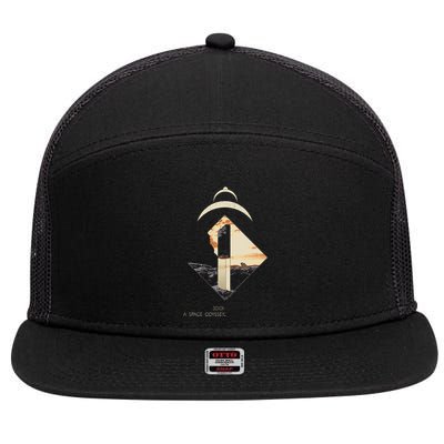 2001 A S.P.A.C.E O.D.Y.S.S.E.Y Monolith 7 Panel Mesh Trucker Snapback Hat