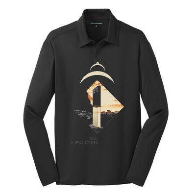 2001 A S.P.A.C.E O.D.Y.S.S.E.Y Monolith Silk Touch Performance Long Sleeve Polo