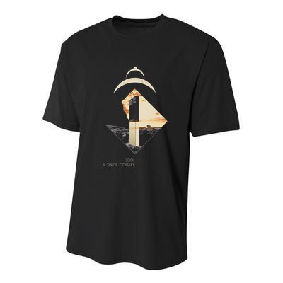 2001 A S.P.A.C.E O.D.Y.S.S.E.Y Monolith Youth Performance Sprint T-Shirt