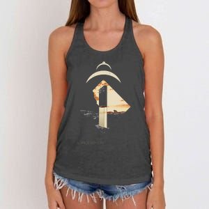 2001 A S.P.A.C.E O.D.Y.S.S.E.Y Monolith Women's Knotted Racerback Tank