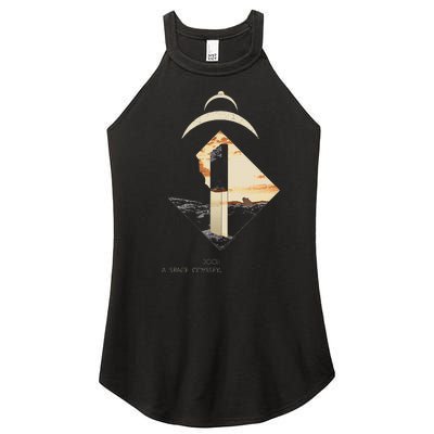 2001 A S.P.A.C.E O.D.Y.S.S.E.Y Monolith Women's Perfect Tri Rocker Tank