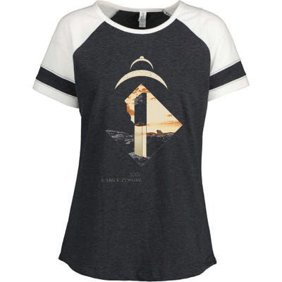 2001 A S.P.A.C.E O.D.Y.S.S.E.Y Monolith Enza Ladies Jersey Colorblock Tee