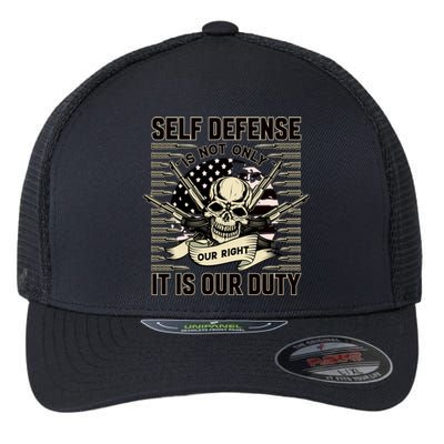 2nd Amendment Self Defense Flexfit Unipanel Trucker Cap