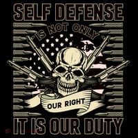 2nd Amendment Self Defense Flexfit Unipanel Trucker Cap