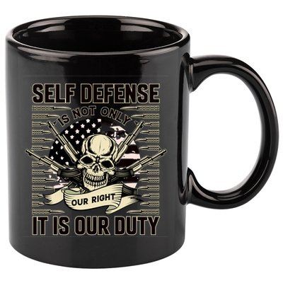 2nd Amendment Self Defense 11oz C Handle Ceramic Mug