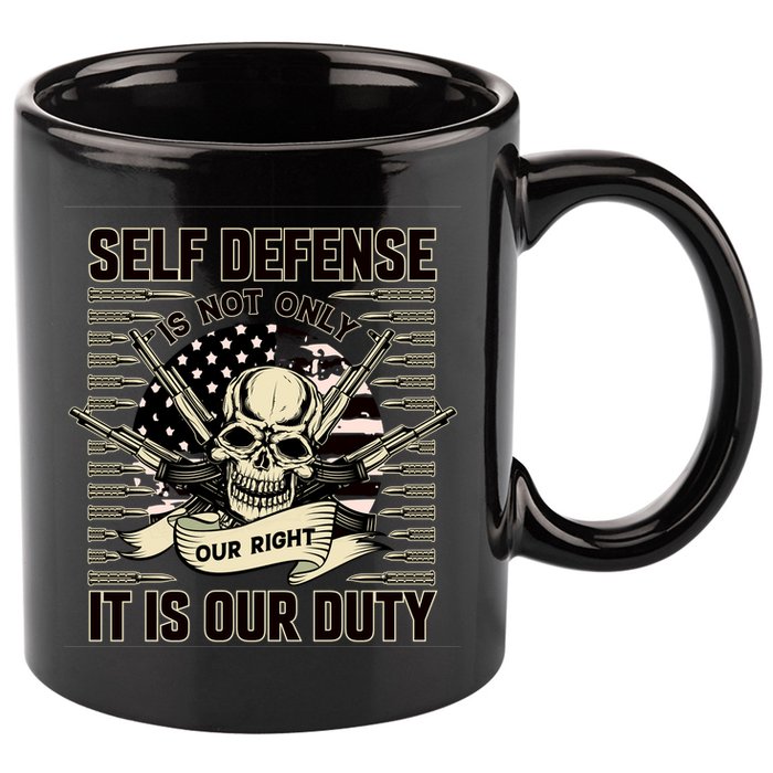 2nd Amendment Self Defense 11oz C Handle Ceramic Mug