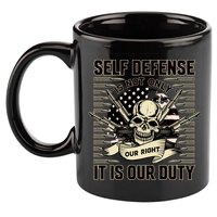2nd Amendment Self Defense 11oz C Handle Ceramic Mug