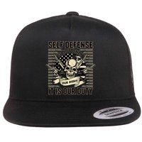 2nd Amendment Self Defense Flat Bill Trucker Hat