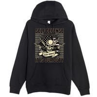 2nd Amendment Self Defense Premium Pullover Hoodie
