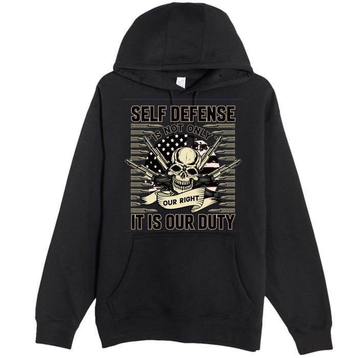 2nd Amendment Self Defense Premium Pullover Hoodie