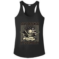 2nd Amendment Self Defense Ladies PosiCharge Competitor Racerback Tank