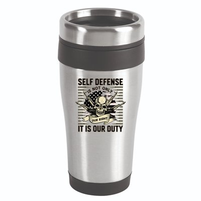2nd Amendment Self Defense 16oz Travel Tumbler