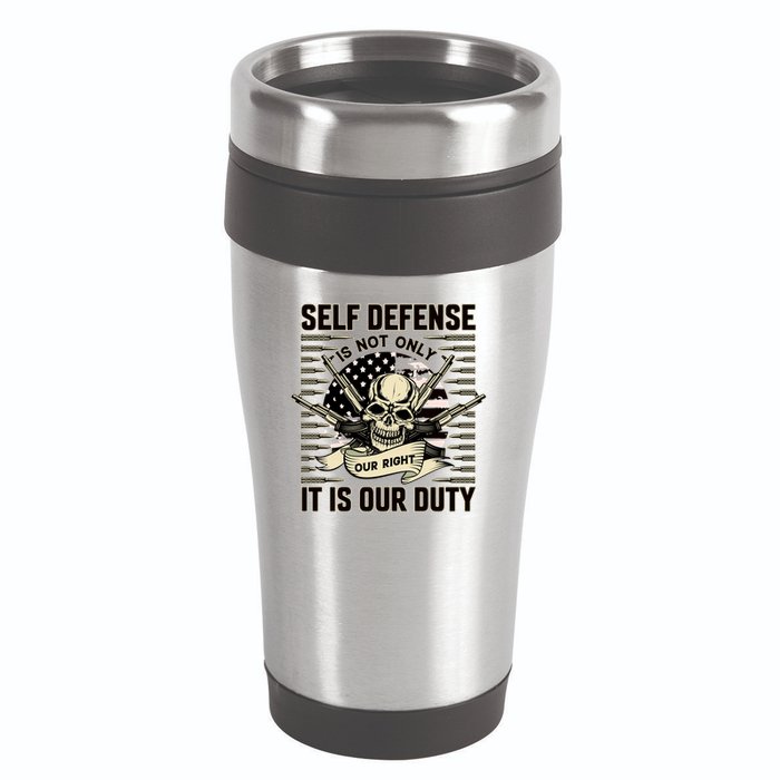 2nd Amendment Self Defense 16oz Travel Tumbler