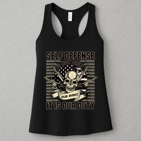 2nd Amendment Self Defense Womens Tank Top