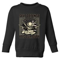 2nd Amendment Self Defense Toddler Sweatshirt