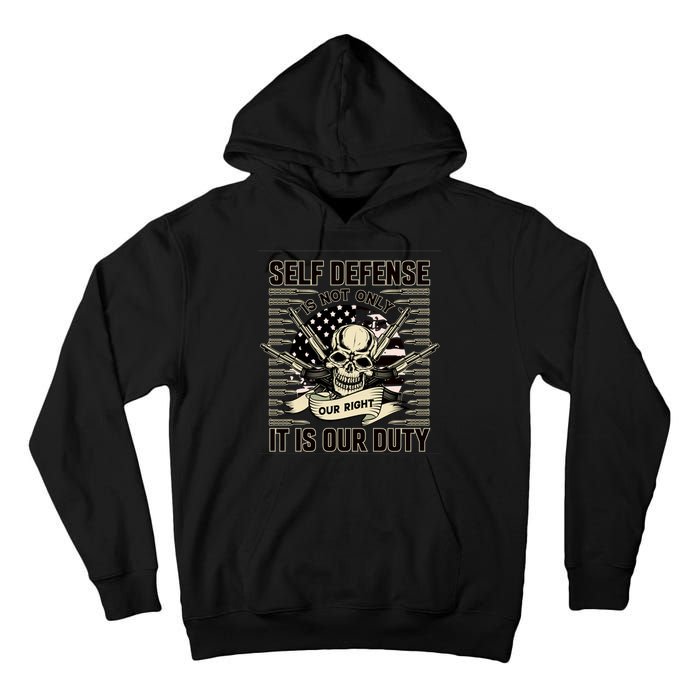 2nd Amendment Self Defense Tall Hoodie