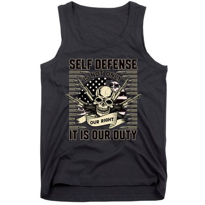 2nd Amendment Self Defense Tank Top