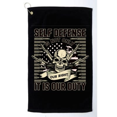 2nd Amendment Self Defense Golf Towel