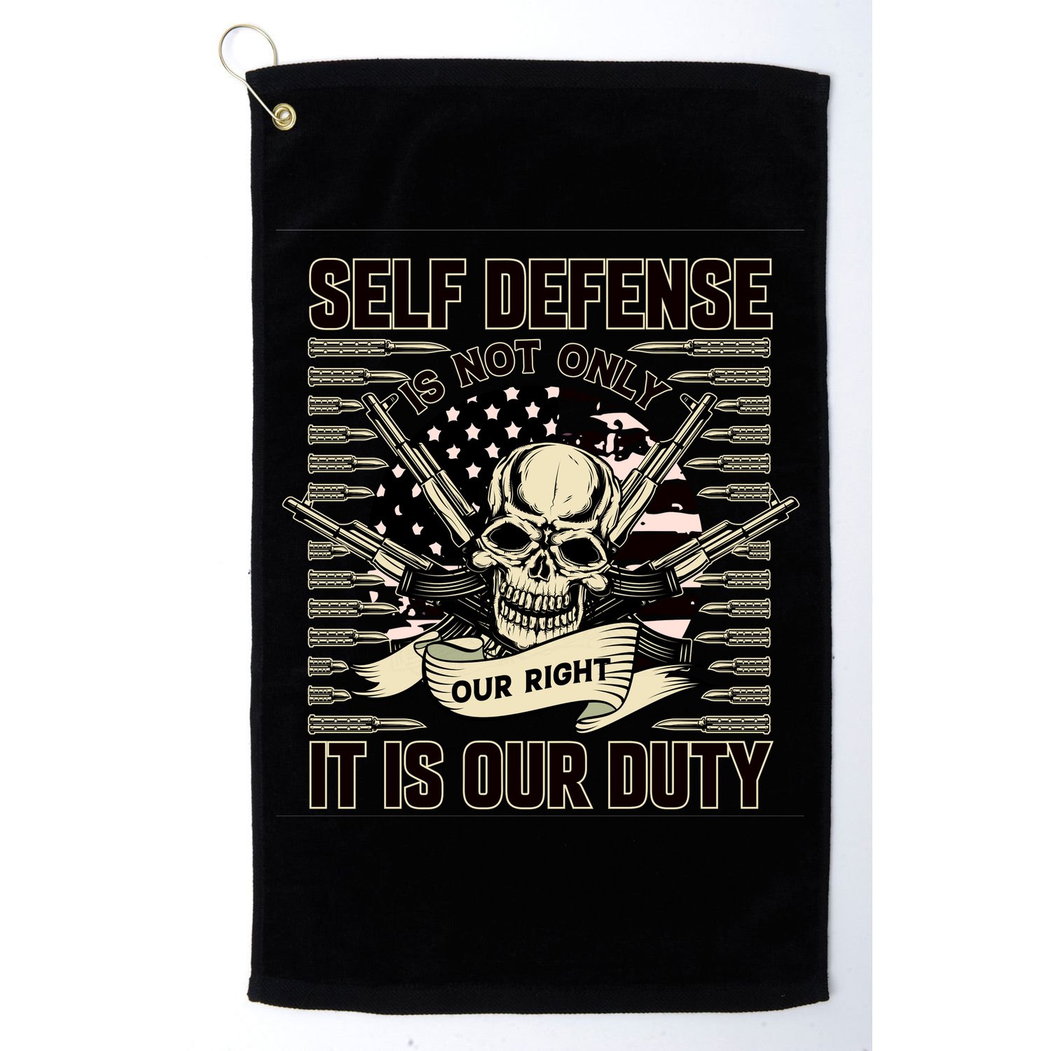 2nd Amendment Self Defense Golf Towel
